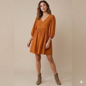 Monk & Lou Ayanna Swiss Dot Mini Dress | Size Small